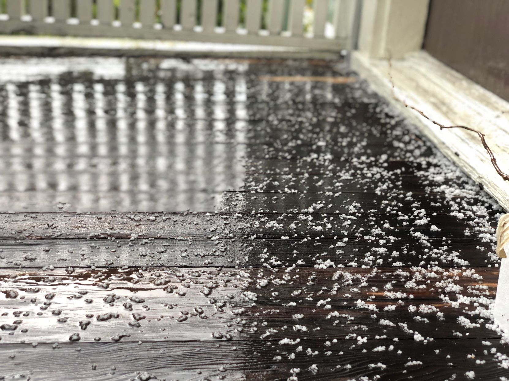Hail in Angeleno Heights